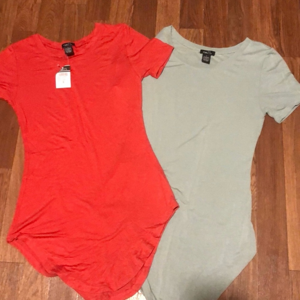 “NWT”2 fall color-lengthy long tunics Sz. Med